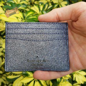 Kate Spade Boxed Slim Card Blue Holder Dusk Navy